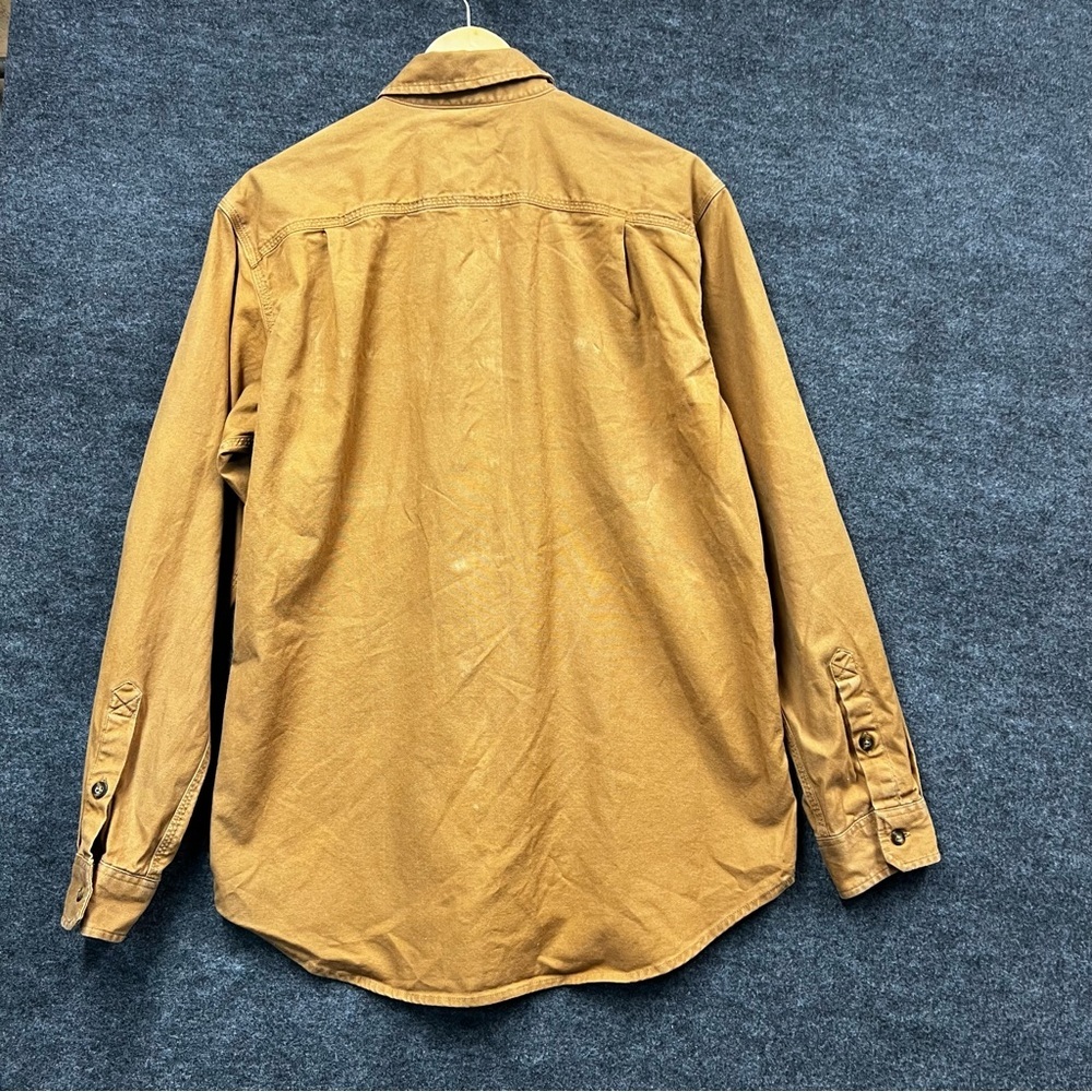 Carhartt Men's Relaxed Fit Midweight Canvas Long-Sleeve Shirt Size M - Picture 6 of 12